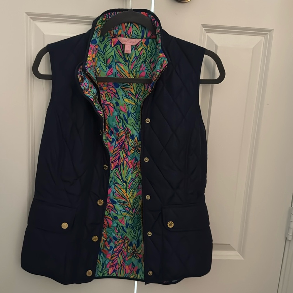 Lilly Pulitzer Navy Vest